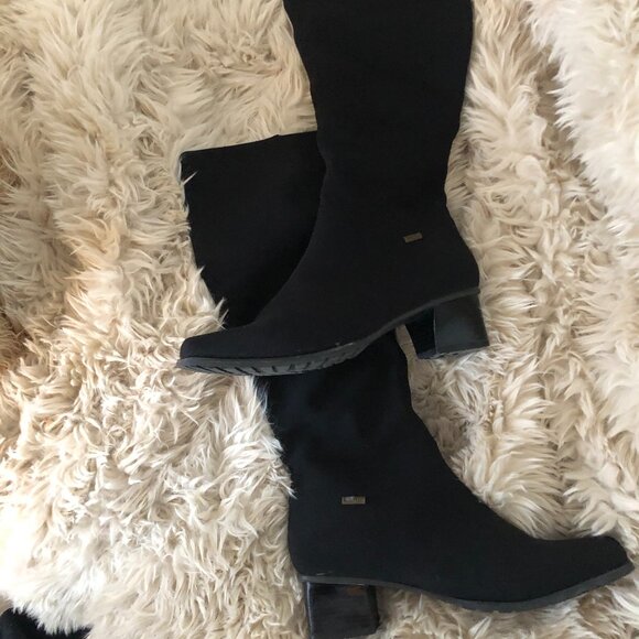 Ara Black Waterproof Gore-Tex Knee High Tall Boots Size 7 - 7.5 - Picture 2 of 8